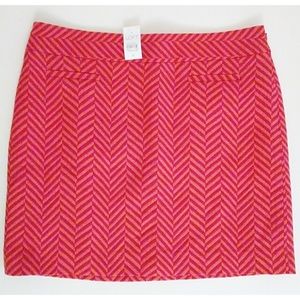 Ann Taylor Pink Geometric Skirt Sz 6